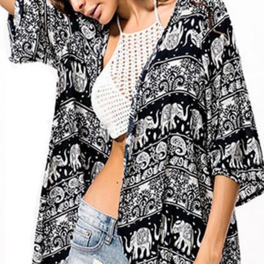 MAHOUT 3/4 SLEEVE KIMONO